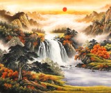 【已售】杨铭昌 小八尺《秋山揽胜》 安徽山水画研究协会理事