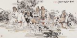 【已售】杨西沐 四尺《竹林七贤》 中国美术家协会会员（询价）