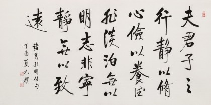 【已售】夏广田 四尺《诸葛孔明句》著名启功体书法家（询价）