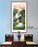 【已售】吴东 四尺《旭日东升》 著名易经风水画家