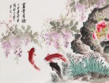 【已售】王宝钦 小六尺《富贵有余》当代花鸟牡丹画名家（询价）