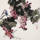 【已售】苗雨 四尺斗方《硕果丰盈》 辽宁工美教授 师从吴冠中
