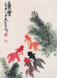 【已售】邹友蒸 《鱼乐》1992年作 已故国画大家