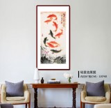 【已售】周升达 三尺《富贵久鱼》 中国画院国画组长（询价）