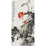 庾超然 四尺《风来暗香满》 黄鹤楼书画院院长