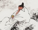 【已售】张春奇 四尺斗方《太白醉酒诗》 徐悲鸿纪念馆艺术中心理事