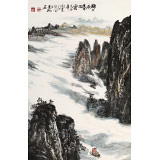 申凌翔 四尺三开《雨后漓江》 广西山水画名家