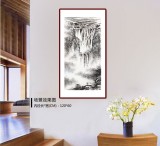 【已售】张春奇 三尺《听瀑》 徐悲鸿纪念馆艺术中心理事（询价）