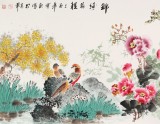 【已售】王宝钦小六尺《锦绣前程》当代花鸟牡丹画名家（询价）