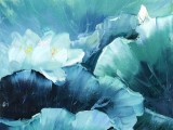 【已售】郭莹 《荷韵幽香》四联 北京著名女油画家