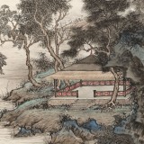 吴显刚 四尺《夏木萧疏云一滩》 贵州七星关美协主席