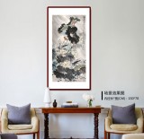 孙浩群 《碧荷翠羽》 八十岁学院派绘画名家（询价）