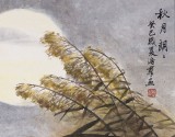 【已售】孙浩群 《秋月朗朗》 八十岁学院派绘画名家（询价）