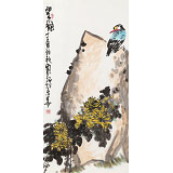 刘纪 三尺国画《望秋》 河南著名老画家