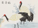 【已售】凌雪 三尺《鹤寿图》 北京美协会员