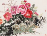 【已售】梁景欣 小六尺《富贵满堂》 青大美院学院派画家