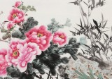 【已售】梁景欣 四尺《富贵平安》 青大美院学院派画家