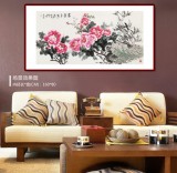 【已售】梁景欣 四尺《富贵平安》 青大美院学院派画家