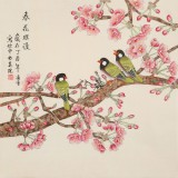 凌雪 四尺斗方《春花烂漫》 北京美协会员