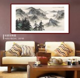 【已售】刘金河 四尺《万重古木抱晴烟》 国家画院山水名家