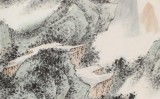 【已售】刘金河 四尺《山静好读书》 国家画院山水名家