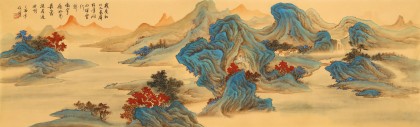 【已售】何实 1.5米《几度秋山入画屏》吉林著名山水画家