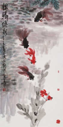 王永刚 三尺《锦鳞焕彩》 国家一级美术师（询价）