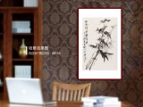 顾平 四尺三开《咏竹》民盟中央美术院常务院长 名家