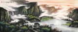 张慧仁 小八尺《山色空濛雨亦奇》 广西山水画家协会常务理事