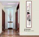 【已售】曲逸之 四尺对开《荷叶罗裙一色裁》 河南省著名花鸟画家