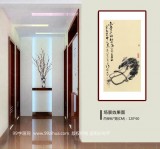 【已售】周自豪 三尺招财图《白菜》 当代著名禅意画家