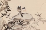皇甫小喜 四尺《双寿图》 河南著名花鸟画家