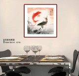 【已售】周升达 四尺斗方《富贵久鱼》 中国画院国画组长（询价）