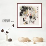 【已售】尹和平 四尺斗方《戏猫》 当代乡土童趣绘画名家