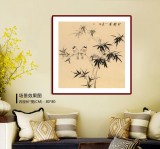 【已售】皇甫小喜 四尺斗方《竹鹊图》 河南著名花鸟画家