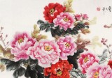 【已售】梁景欣 小六尺《富贵满堂》 青大美院学院派画家
