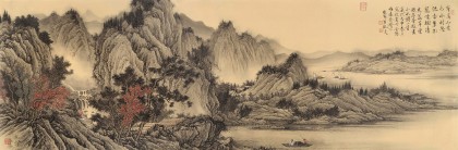 【已售】贵州七星关美协主席吴显刚 小六尺《翠影笼烟》