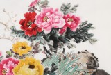 【已售】梁景欣 四尺《富贵祥和》 青大美院学院派画家