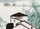 【已售】苗雨 四尺斗方《水乡春韵》 辽宁工美教授 师从吴冠中