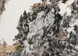 【已售】庾超然 三尺《东坡行吟图》 黄鹤楼书画院院长