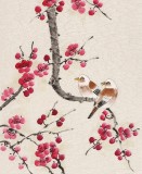 【已售】凌雪 四条屏《梅兰竹菊》 北京美协会员