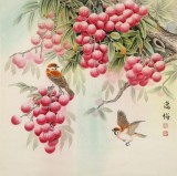 【已售】赵逸梅 四尺斗方《大利图》 著名工笔画家