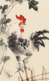 皇甫小喜 四条屏《梅兰竹菊》 河南著名花鸟画家