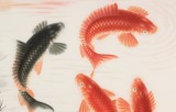 可定制 周升达 四尺《富贵久鱼》 中国画院国画组长（询价）