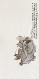 曹建涛 四尺《菩提本无树》独具特色水墨人物画家