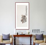 曹建涛 四尺《菩提本无树》独具特色水墨人物画家