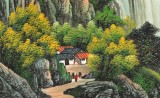 【已售】吴东 四尺《宝地生金》 著名易经风水画家