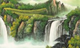 【已售】吴东 四尺《宝地生金》 著名易经风水画家