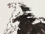 【已售】王向阳 四尺斗方《风雨同舟》 中国美术家协会会员