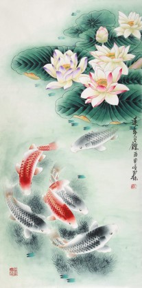 南海禅寺 妙林居士 三尺《连年有余》